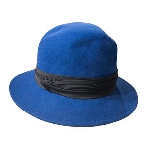 Doeskin Bollman Co. Vintage 100% Wool Felt Ribboned Hat